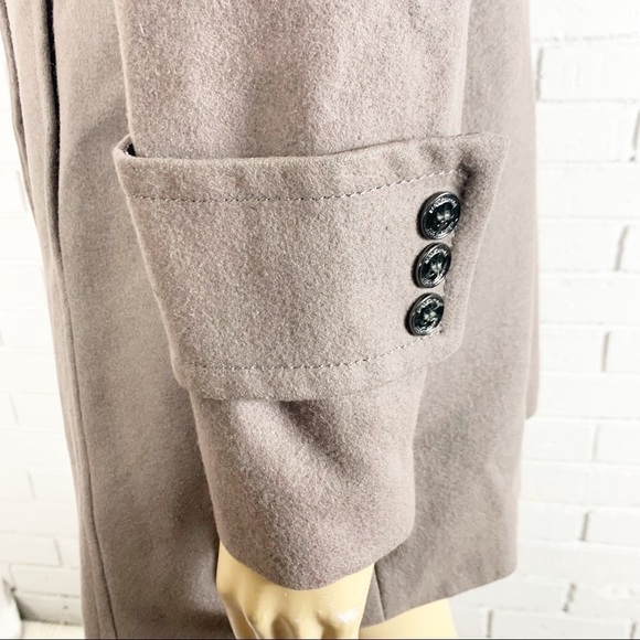 Kenneth Cole Women’s Gray Wool Blend Military Coat - Picture 7 of 8